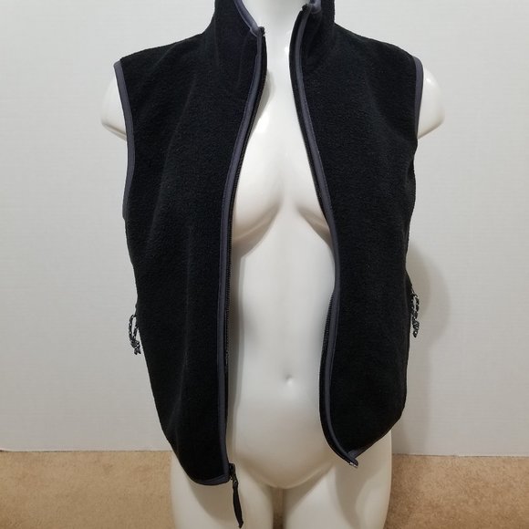 Free Tech vest Medium sleeveless fleece full zip up pockets layering winter fall - Picture 10 of 12